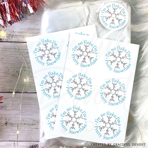 ❄️ I’m No Flake, I’m a Pretty Snowflake!
- 2" (inches) (48ct.)  [GD26-48] - Picture 5 of 5